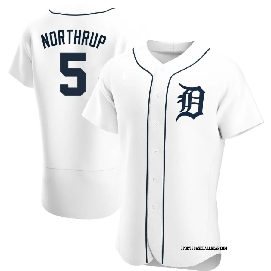 Jim Northrup Men's Detroit Tigers White Authentic Home Jersey