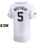 Jim Northrup Men's Detroit Tigers White Elite Home Patch Jersey