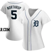 Jim Northrup Women's Detroit Tigers White Authentic Home Jersey