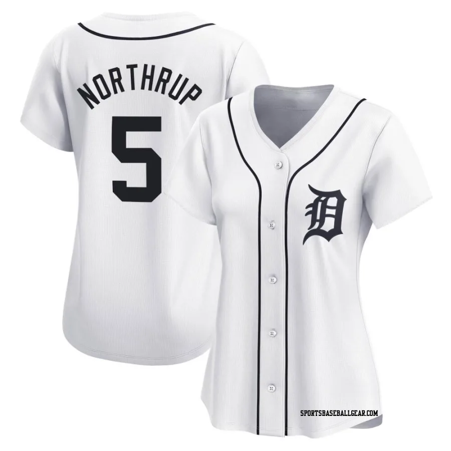 Jim Northrup Women's Detroit Tigers White Limited Home Jersey