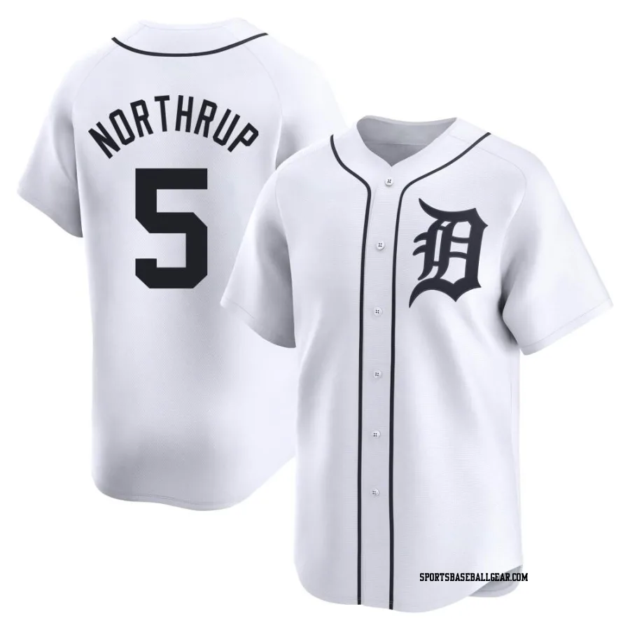 Jim Northrup Youth Detroit Tigers White Limited Home Jersey