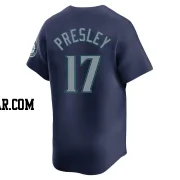 Jim Presley Men's Seattle Mariners Navy Limited Road Jersey