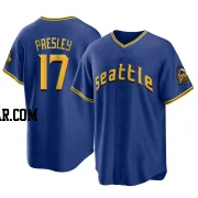 Jim Presley Men's Seattle Mariners Royal Replica 2023 City Connect Jersey