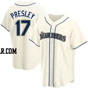 Jim Presley Youth Seattle Mariners Cream Replica Alternate Jersey