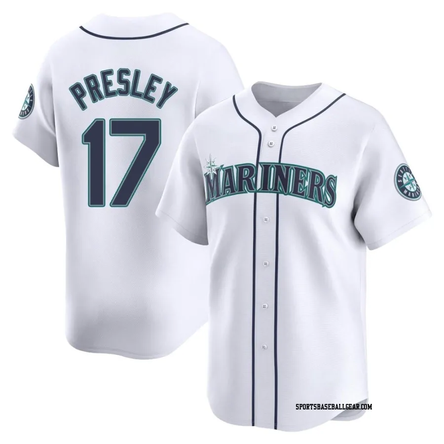 Jim Presley Youth Seattle Mariners White Limited Home Jersey