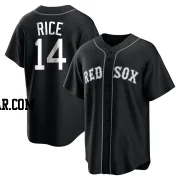 Jim Rice Men's Boston Red Sox Black/White Replica Jersey