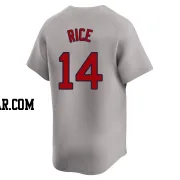 Jim Rice Men's Boston Red Sox Gray Limited Away Jersey