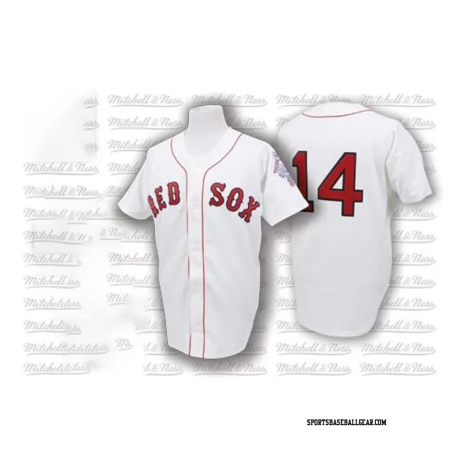 Jim Rice Men's Boston Red Sox White Authentic 1987 Throwback Jersey