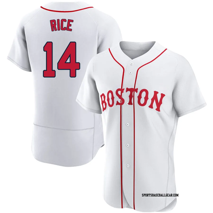 Jim Rice Men's Boston Red Sox White Authentic 2021 Patriots' Day Jersey