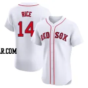 Jim Rice Men's Boston Red Sox White Elite Home Jersey