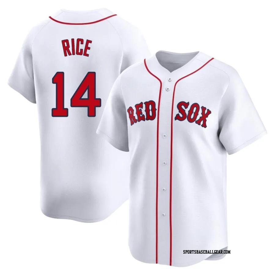 Jim Rice Men's Boston Red Sox White Limited Home Jersey