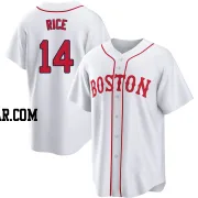 Jim Rice Men's Boston Red Sox White Replica 2021 Patriots' Day Jersey