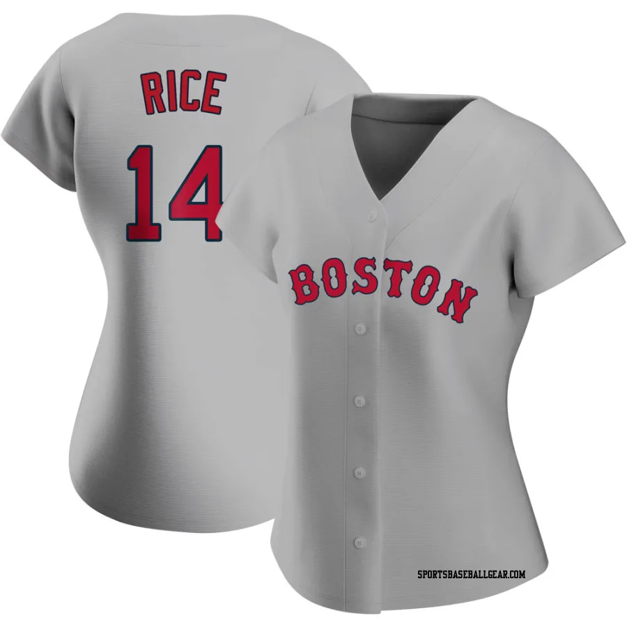 Jim Rice Women's Boston Red Sox Gray Authentic Road Jersey