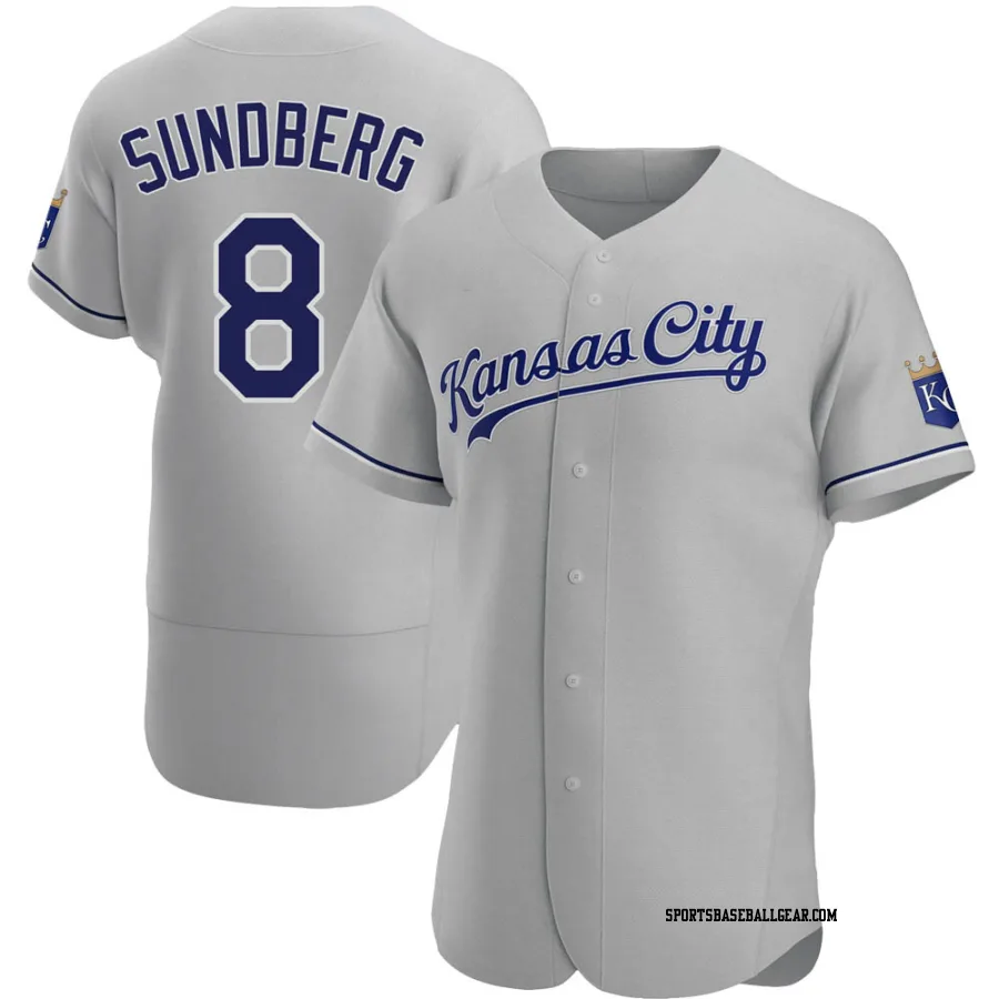 Jim Sundberg Men's Kansas City Royals Gray Authentic Road Jersey