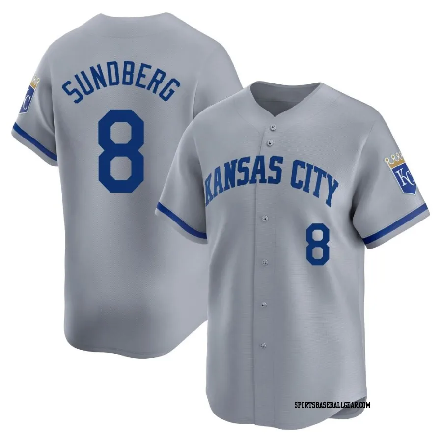 Jim Sundberg Men's Kansas City Royals Gray Limited Away Jersey