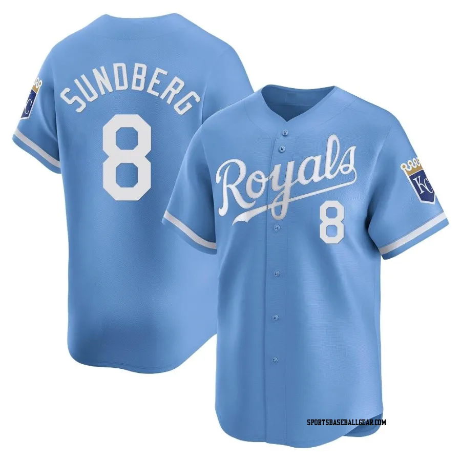 Jim Sundberg Men's Kansas City Royals Light Blue Limited Alternate Jersey