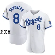 Jim Sundberg Men's Kansas City Royals White Authentic 2022 Home Jersey