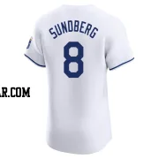 Jim Sundberg Men's Kansas City Royals White Elite Home Jersey