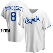 Jim Sundberg Men's Kansas City Royals White Replica Home Jersey