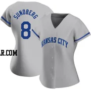 Jim Sundberg Women's Kansas City Royals Gray Authentic 2022 Road Jersey