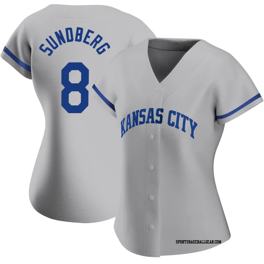 Jim Sundberg Women's Kansas City Royals Gray Authentic 2022 Road Jersey