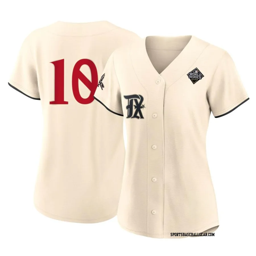 Jim Sundberg Women's Texas Rangers Cream Replica 2023 City Connect 2023 World Series Jersey