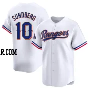 Jim Sundberg Youth Texas Rangers Gold Limited White 2024 Collection Jersey