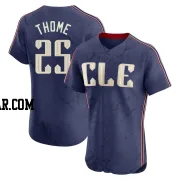 Jim Thome Men's Cleveland Guardians Navy Elite 2024 City Connect Jersey