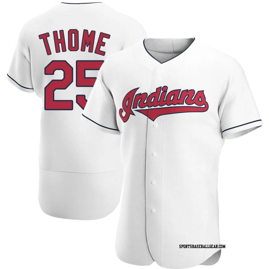 Jim Thome Men's Cleveland Guardians White Authentic Home Jersey