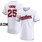 Jim Thome Men's Cleveland Guardians White Elite Home Jersey