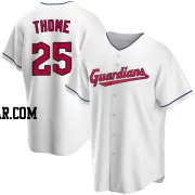 Jim Thome Men's Cleveland Guardians White Replica Home Jersey