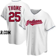 Jim Thome Men's Cleveland Guardians White Replica Home Jersey