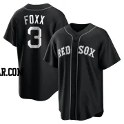 Jimmie Foxx Men's Boston Red Sox Black/White Replica Jersey