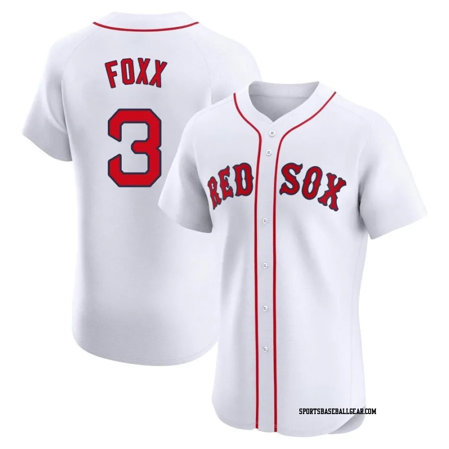 Jimmie Foxx Men's Boston Red Sox White Elite Home Jersey