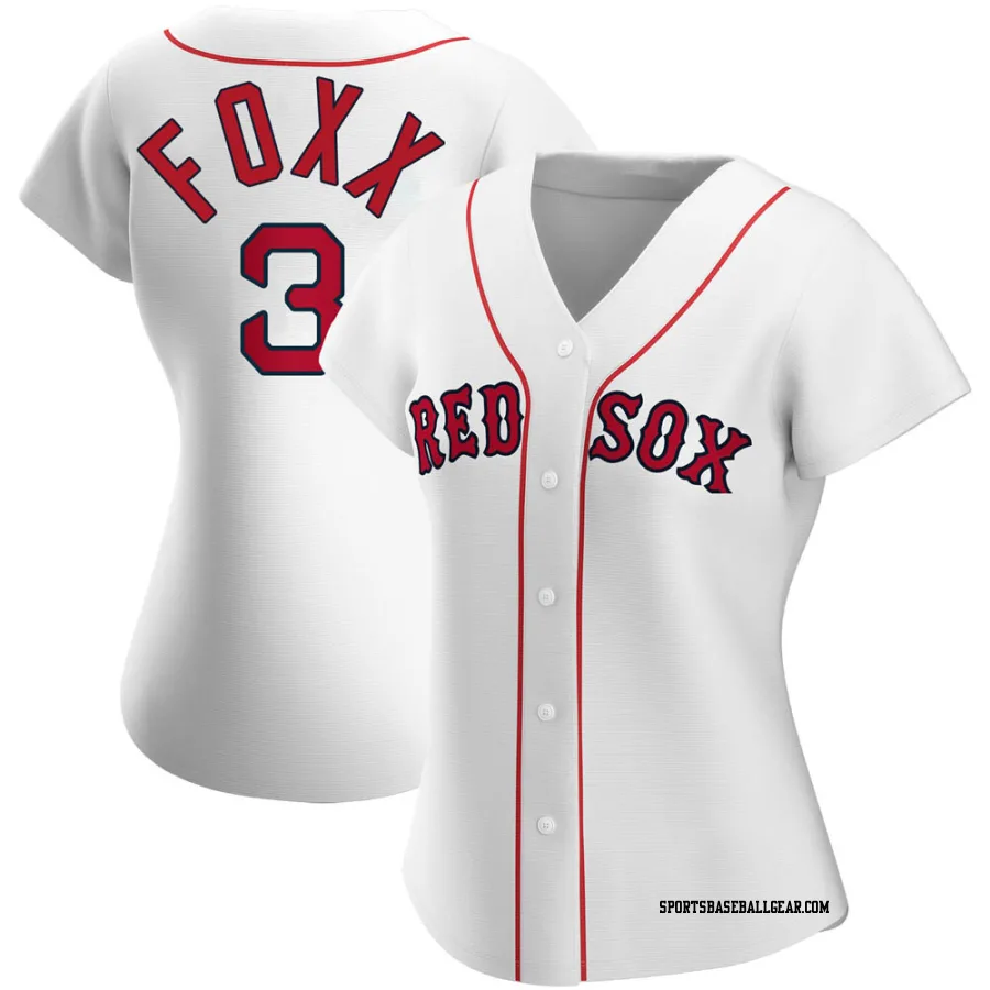 Jimmie Foxx Women's Boston Red Sox White Authentic Home Jersey