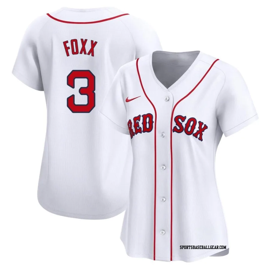 Jimmie Foxx Women's Boston Red Sox White Limited Home Jersey