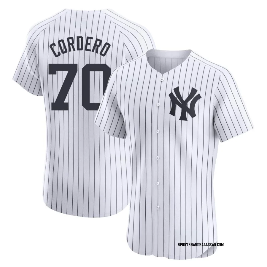 Jimmy Cordero Men's New York Yankees White Elite Home Jersey