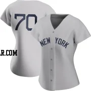 Jimmy Cordero Women's New York Yankees Gray Authentic 2021 Field of Dreams Jersey