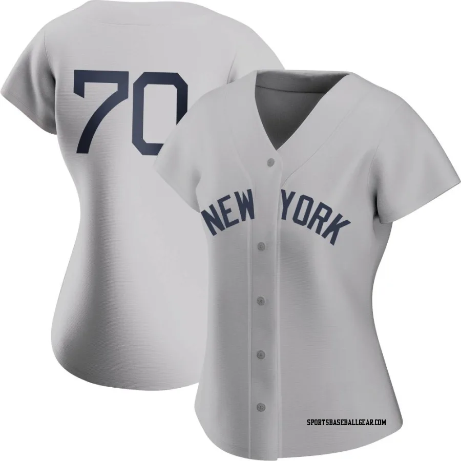 Jimmy Cordero Women's New York Yankees Gray Replica 2021 Field of Dreams Jersey