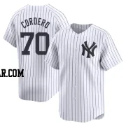 Jimmy Cordero Youth New York Yankees White Limited Yankee Home Jersey