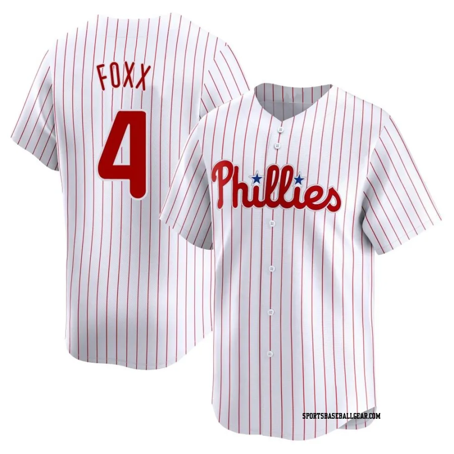 Jimmy Foxx Men's Philadelphia Phillies White Limited Home Jersey