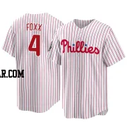 Jimmy Foxx Men's Philadelphia Phillies White Replica 2022 World Series Home Jersey