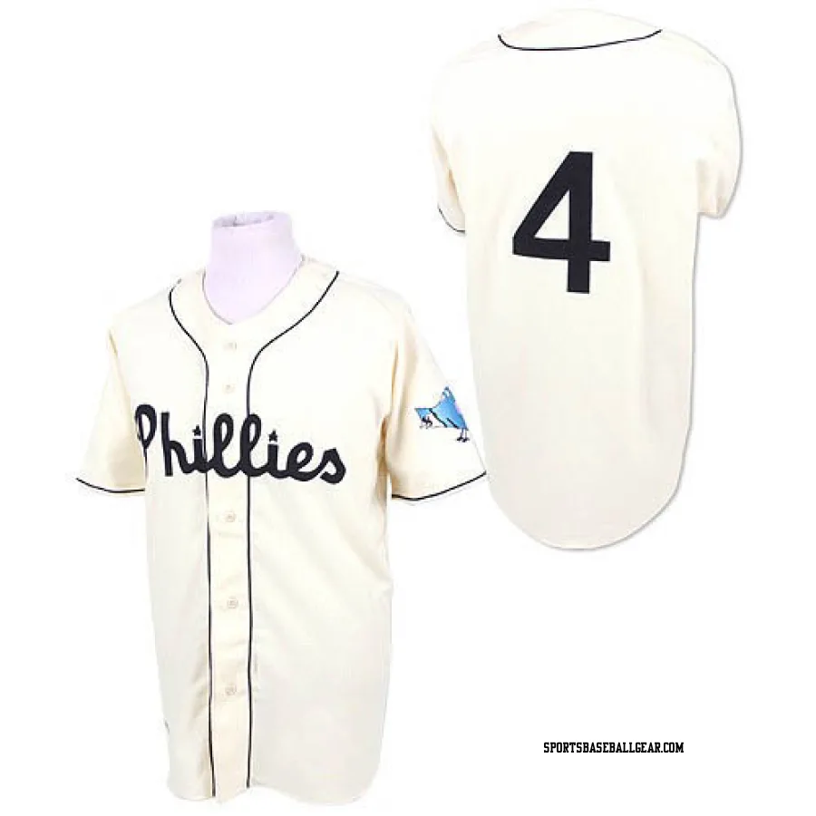 Jimmy Foxx Men's Philadelphia Phillies White Replica Throwback Jersey