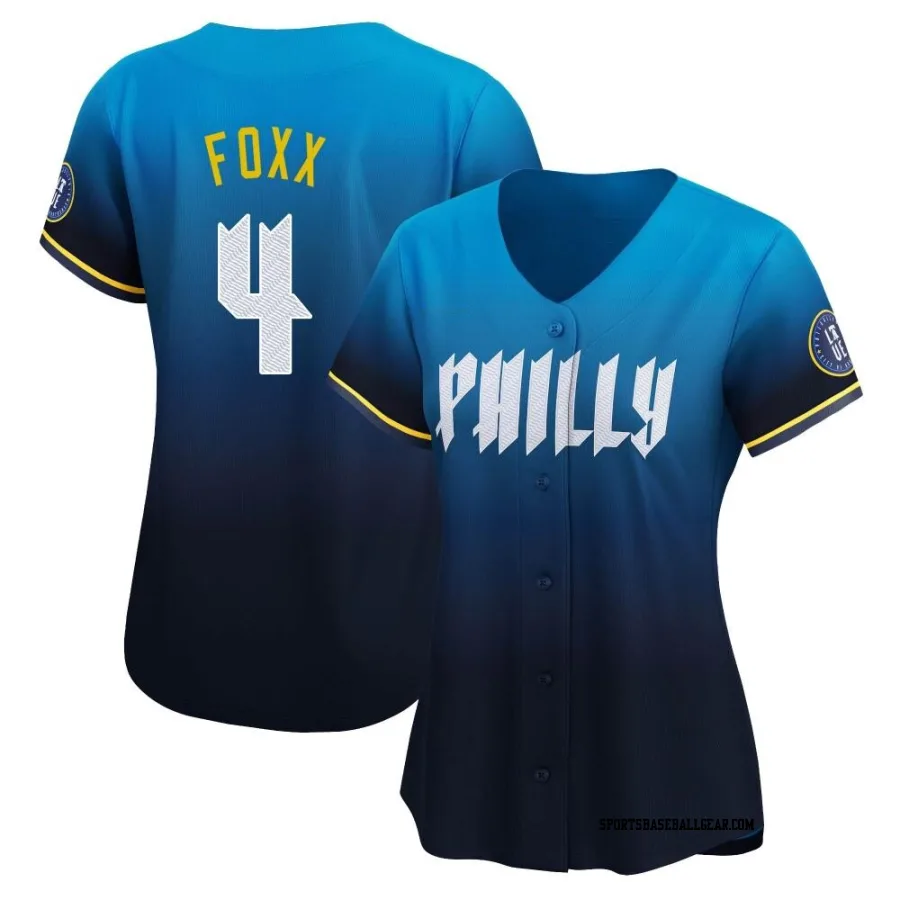 Jimmy Foxx Women's Philadelphia Phillies Blue Limited 2024 City Connect Jersey