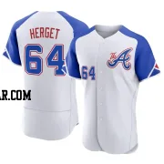 Jimmy Herget Men's Atlanta Braves White Authentic 2023 City Connect Jersey