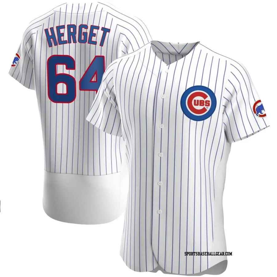 Jimmy Herget Men's Chicago Cubs White Authentic Home Jersey