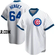 Jimmy Herget Men's Chicago Cubs White Replica Home Cooperstown Collection Jersey