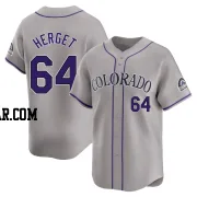 Jimmy Herget Men's Colorado Rockies Gray Limited Road Jersey