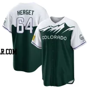 Jimmy Herget Men's Colorado Rockies Green Replica 2022 City Connect Jersey