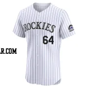 Jimmy Herget Men's Colorado Rockies White Elite Home Jersey